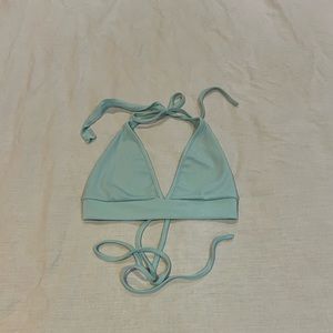 halter top bralette teal light blue y2k fairy top women's xs small